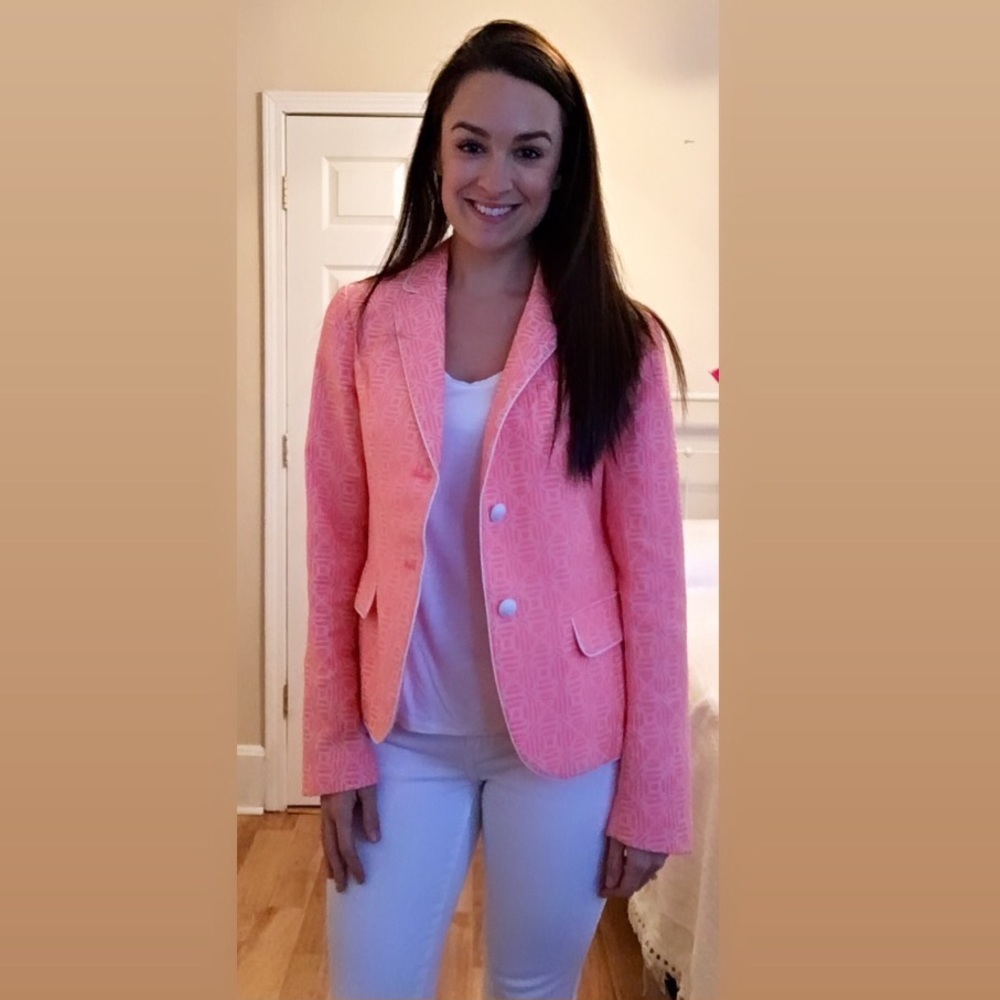 Gap Academy Blazer in Jacquard Pink - NWOT